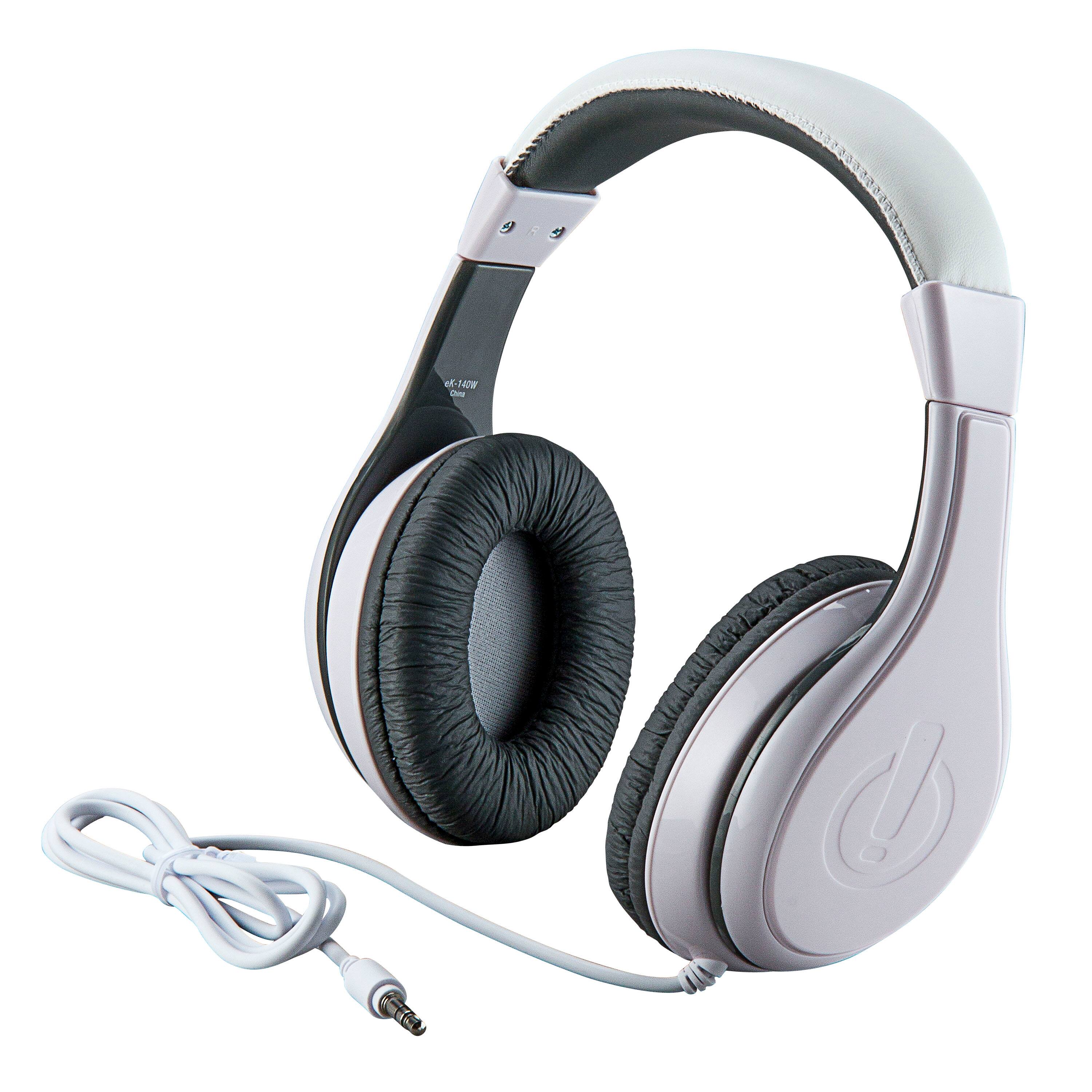 Front. eKids - eKids Wired Headphones for Kids, Children’s Headphones for School, Home, or Travel - White - White.