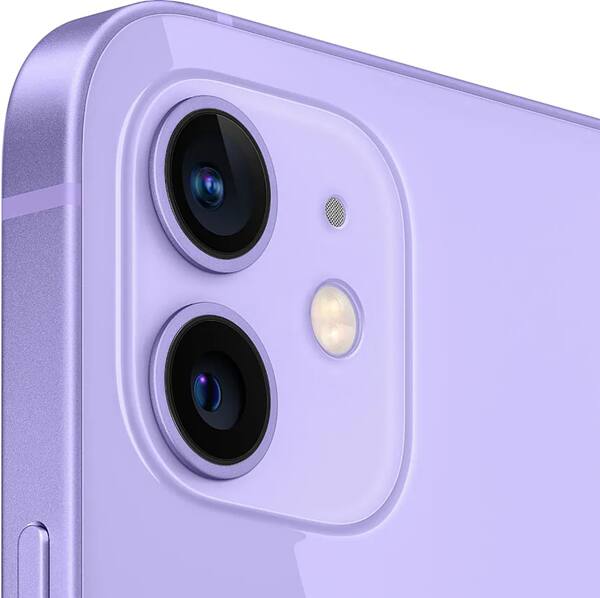Back. Apple - Refurbished Excellent iPhone 12  5G 64GB (Unlocked) - Purple.