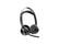 Front. HP - Poly Voyager Focus 2 Teams USBC Headset + Adapter - Stereo, Wired/Wireless, Bluetooth - Blue.
