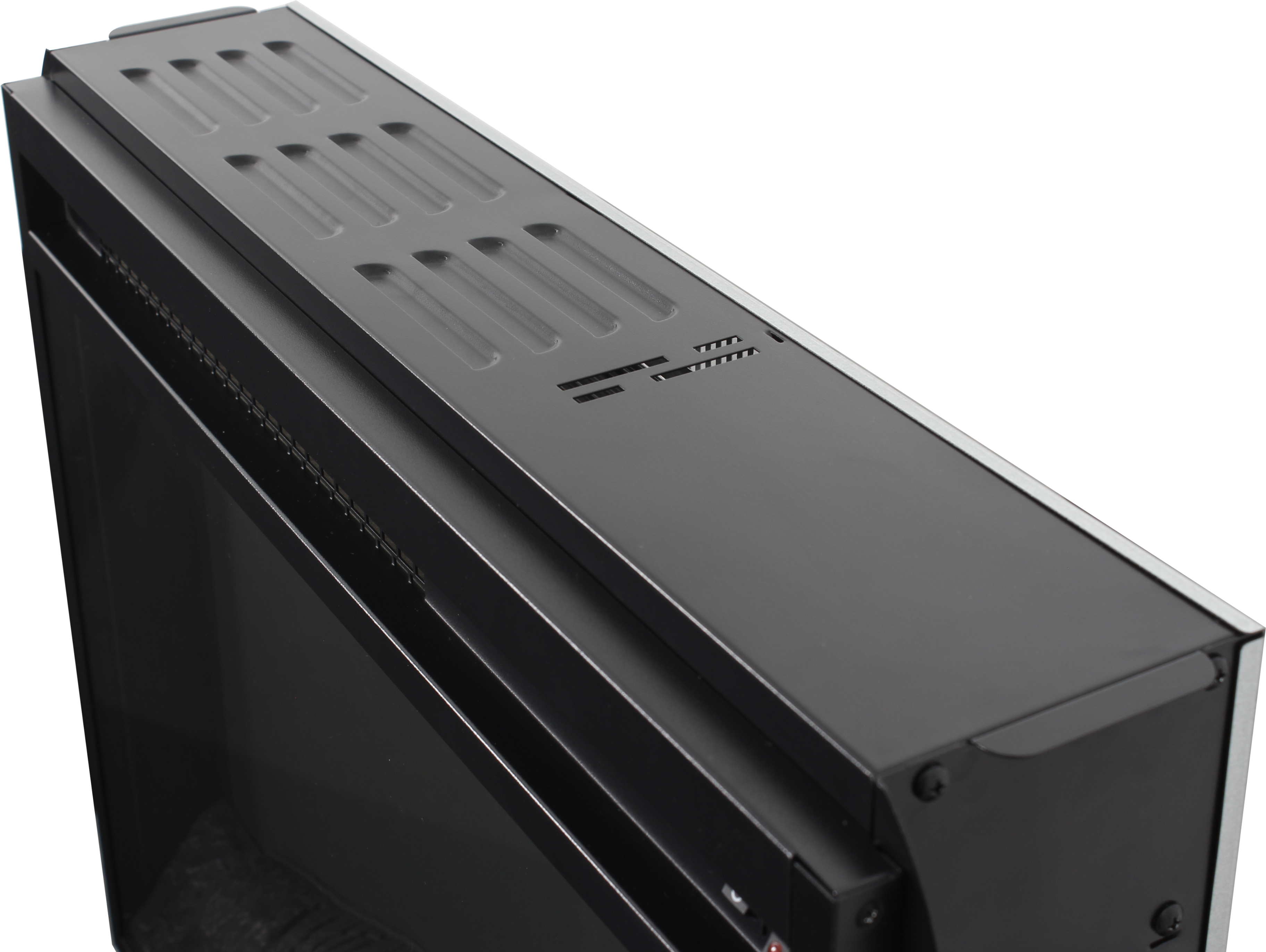 Alt View 7. GOODSILO - 23 Inch Electric Fireplace Insert Heater with Log Set & Realistic Flame - Antique Black.