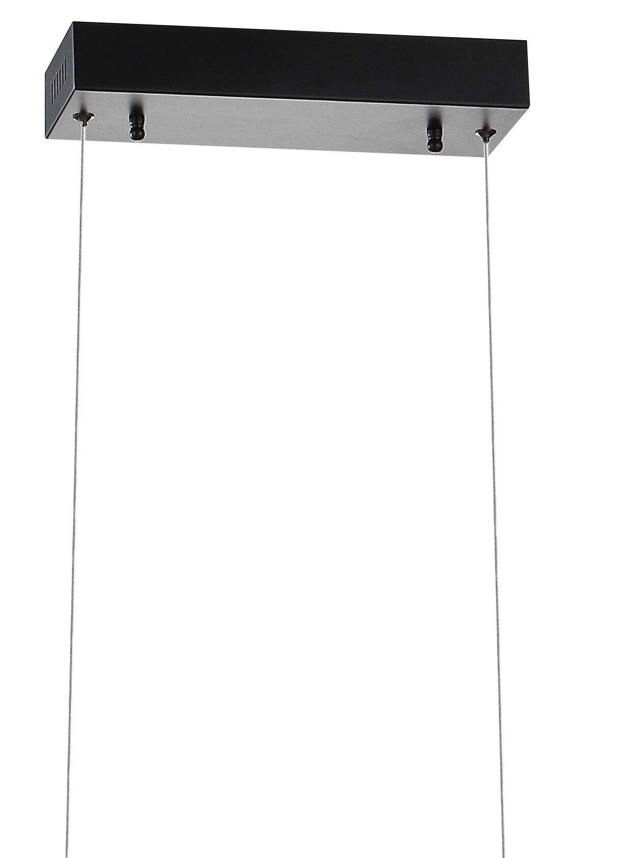 Alt View 5. Jonathan Y - Ali 31" Dimmable Adjustable Integrated LED Metal Linear Pendant, Black - Black.