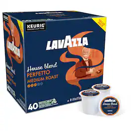 Lavazza - House Blend Perfetto, Single-Serve Keurig K-Cup Pods, Medium Roast Coffee, 160 count (4 x 40 Count)