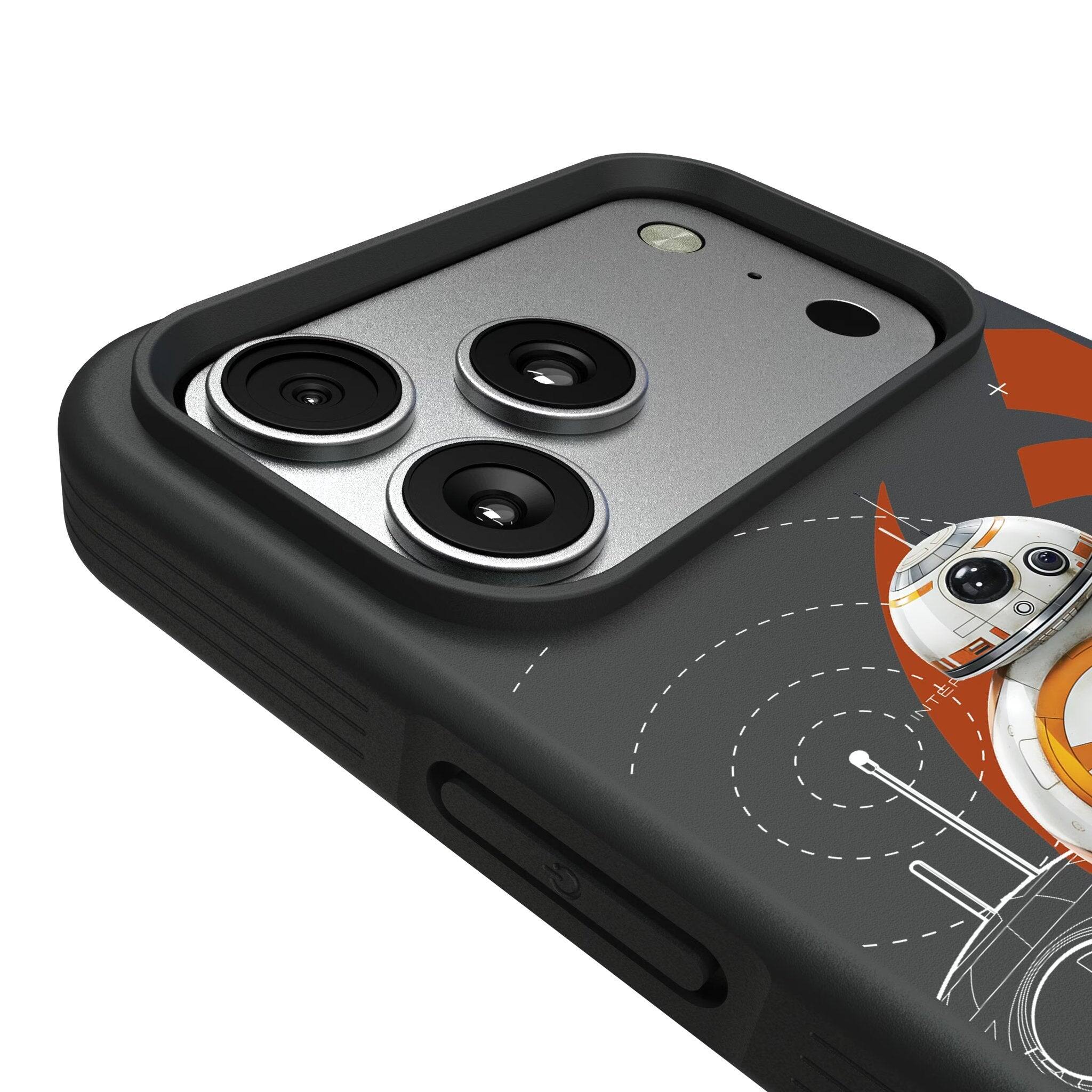 Left. Keyscaper - Star Wars: The Force Awakens FactionTech Bump Phone Case - Apple iPhone 17 - BB-8.