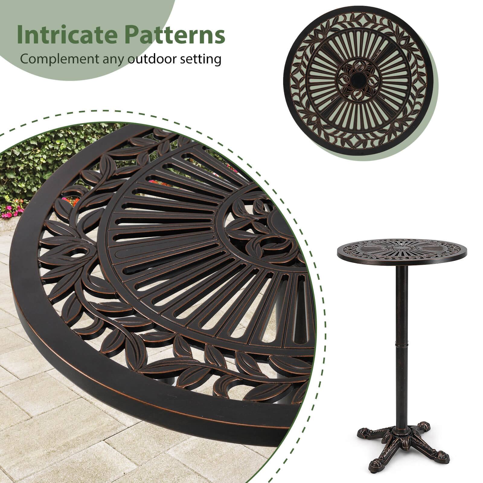 Intricate Patterns  
Complement any outdoor setting