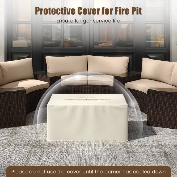 Protective Cover for Fire Pit  
Ensure longer service life  

Please do not use the cover until the burner has cooled down