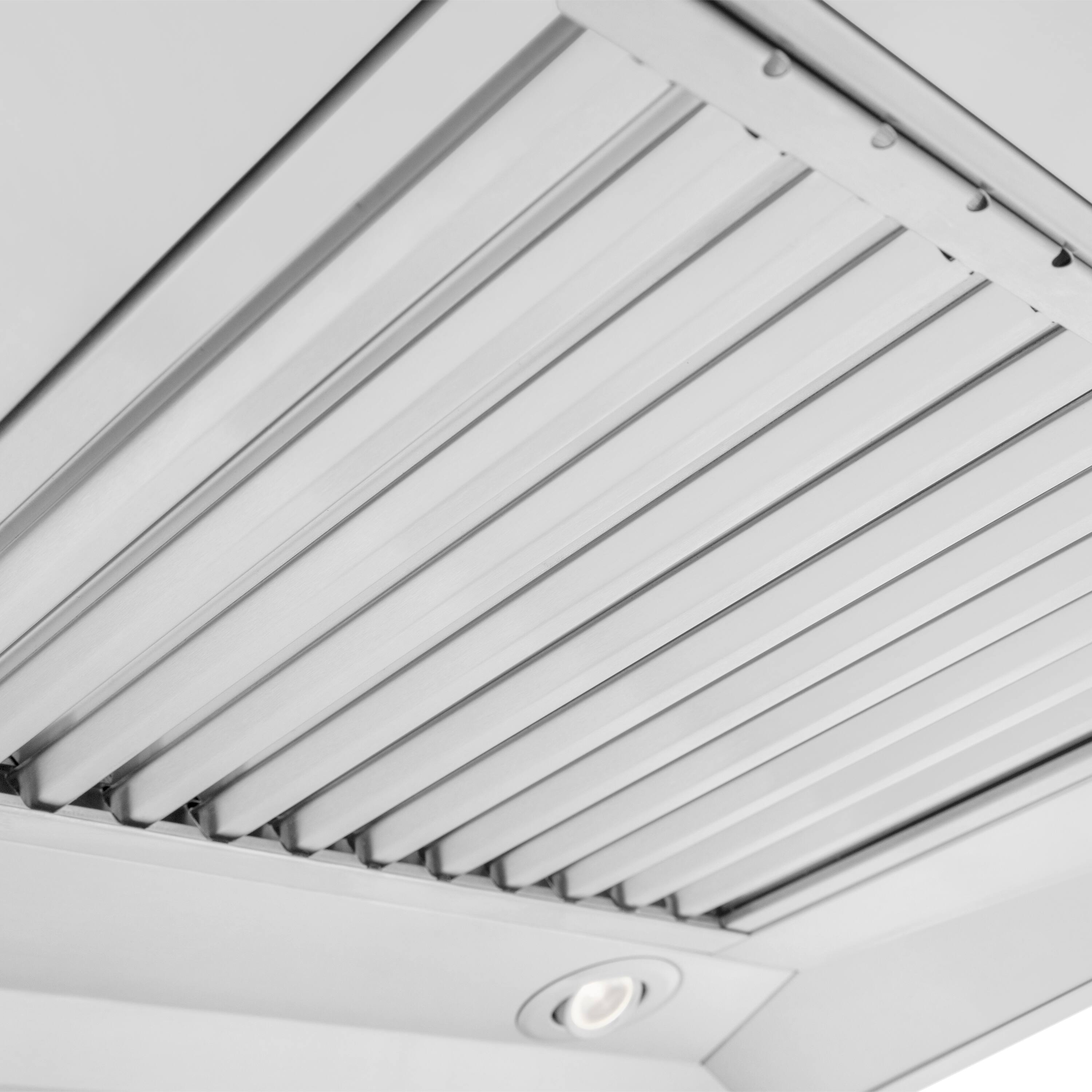 Alt View 1. ZLINE - ZLINE 30 in. Convertible Professional Wall Mount Range Hood in Stainless Steel (KECOM-30) - Stainless steel.