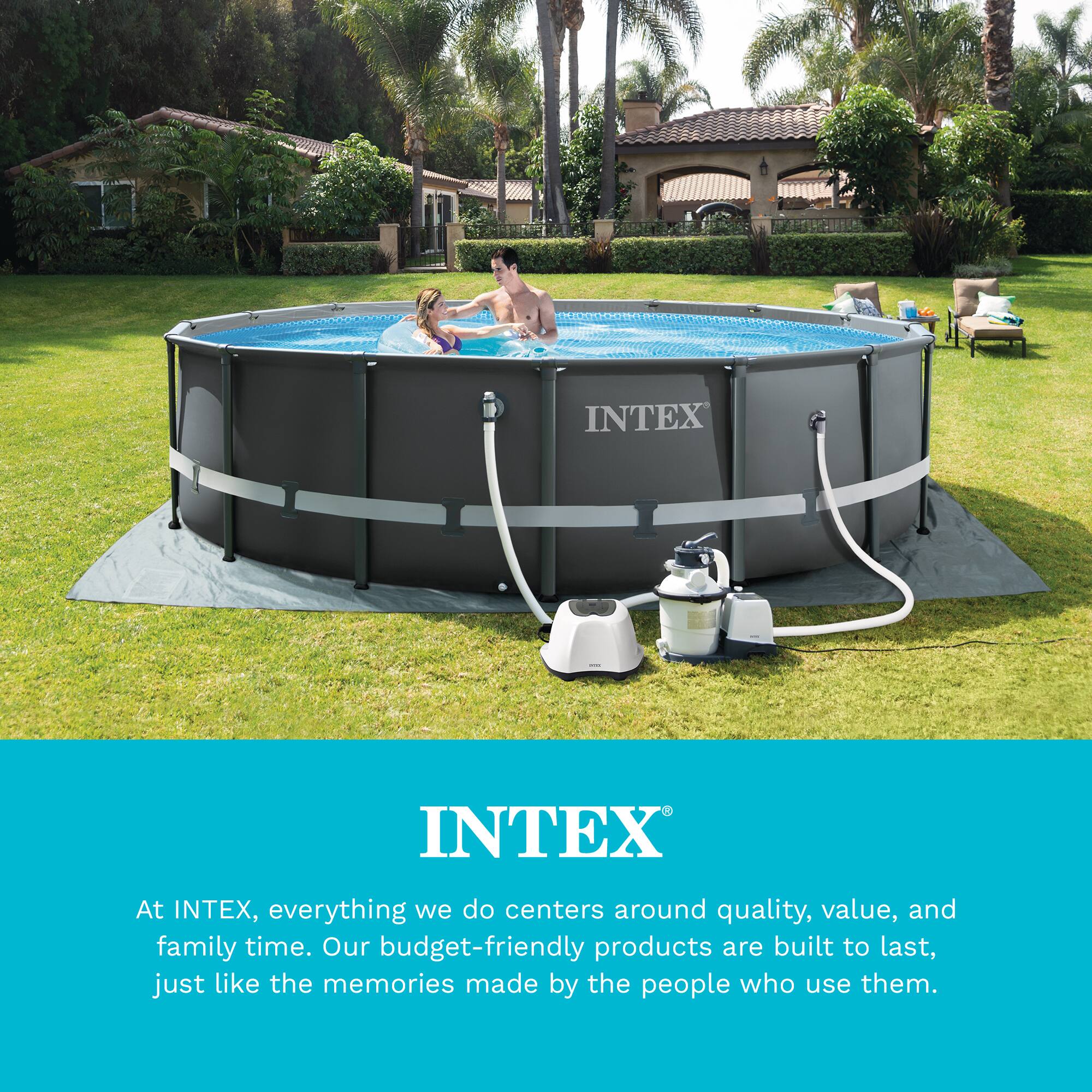 At INTEX, everything we do centers around quality, value, and family time. Our budget-friendly products are built to last, just like the memories made by the people who use them.