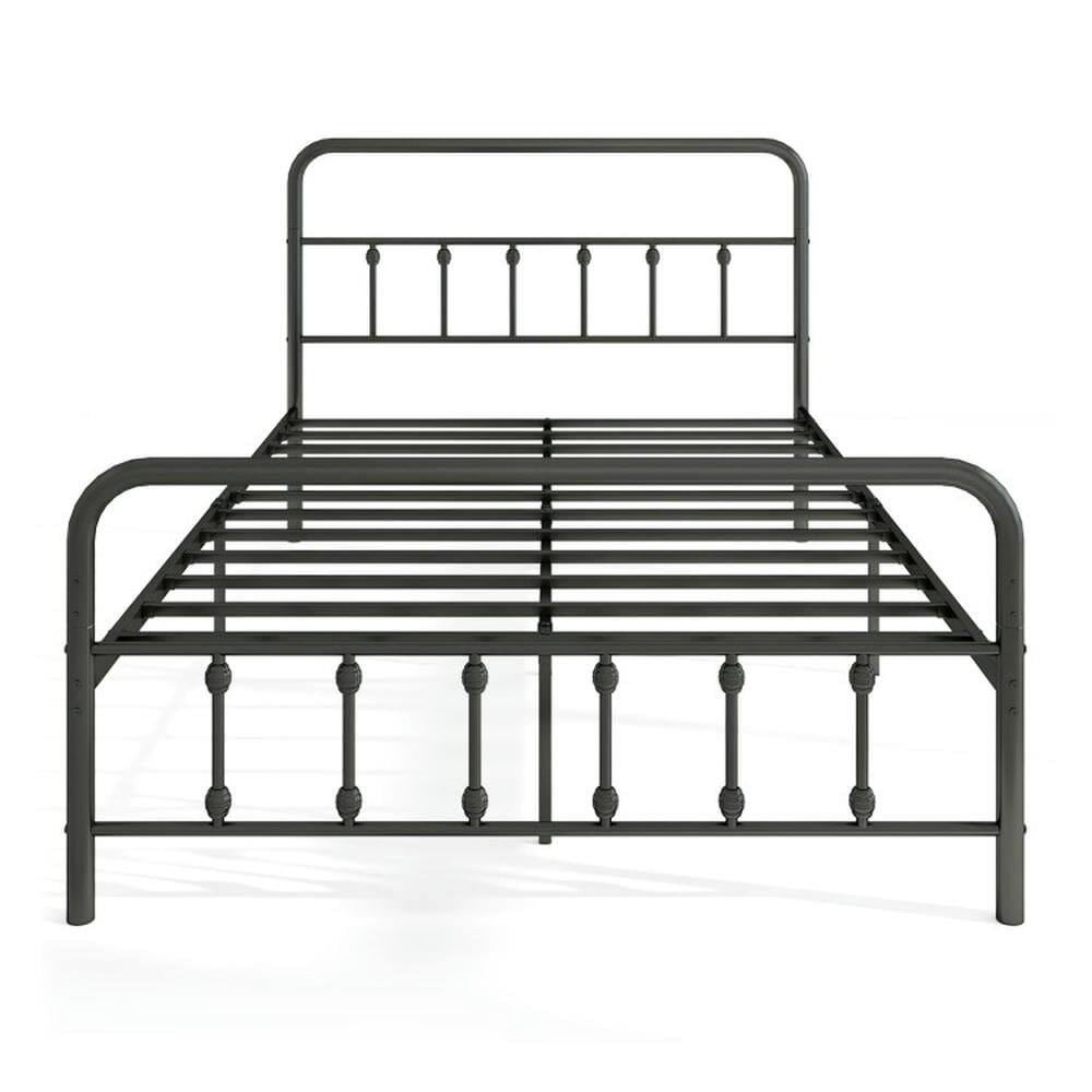 Front. Kadyn - Platform Bed Frame Bedroom Bed FrameBed Frame with Headboard and Under Bed Storage BlackFull Size - Full Size.