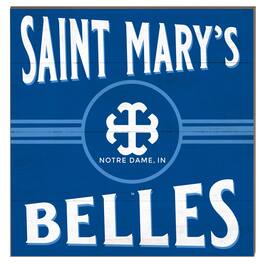 Jardine - Saint Mary's Belles 10" x 10" Retro Team Sign - Navy