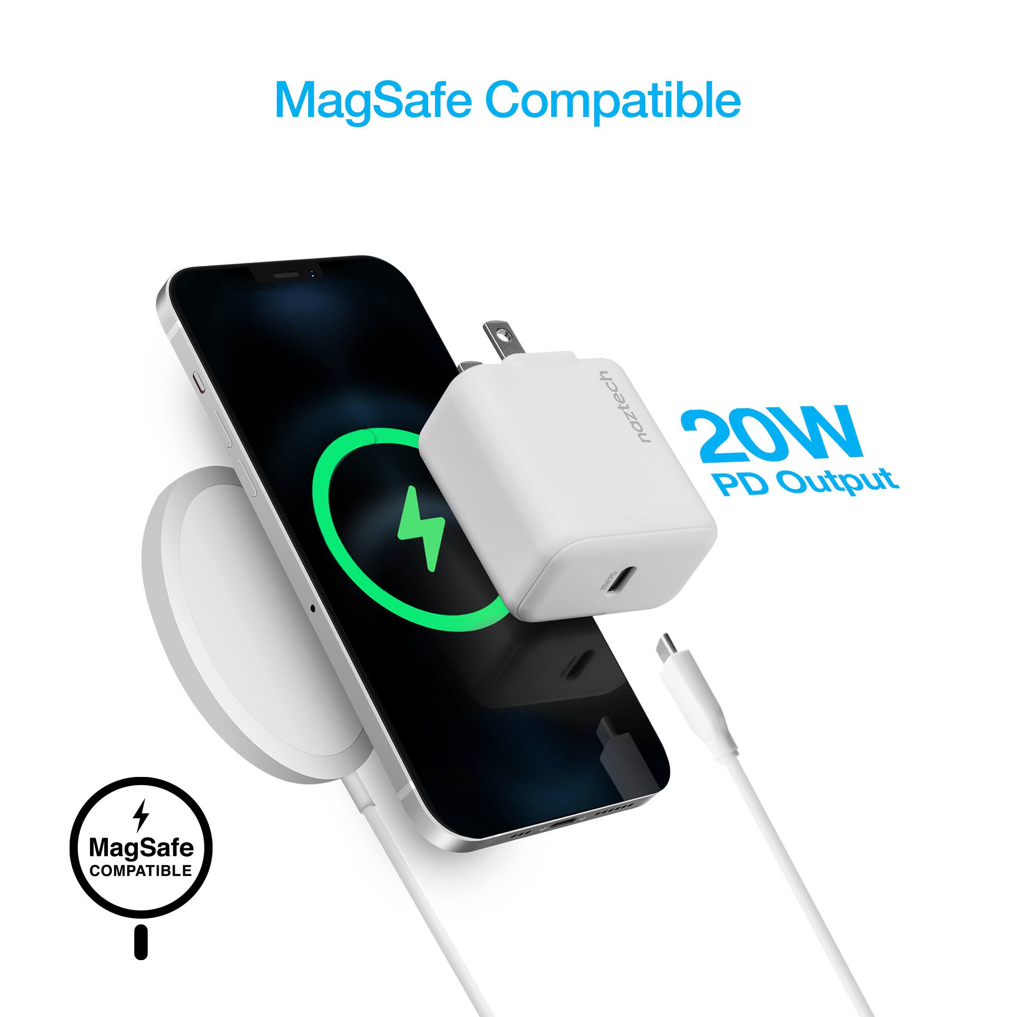MagSafe Compatible  
naztech 20W PD Output  
MagSafe COMPATIBLE