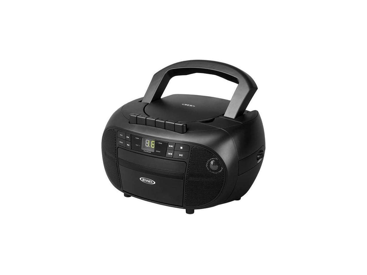 Jensen - CD550 BOOMBOX,CD,CASSETTE,AM/FM - Black