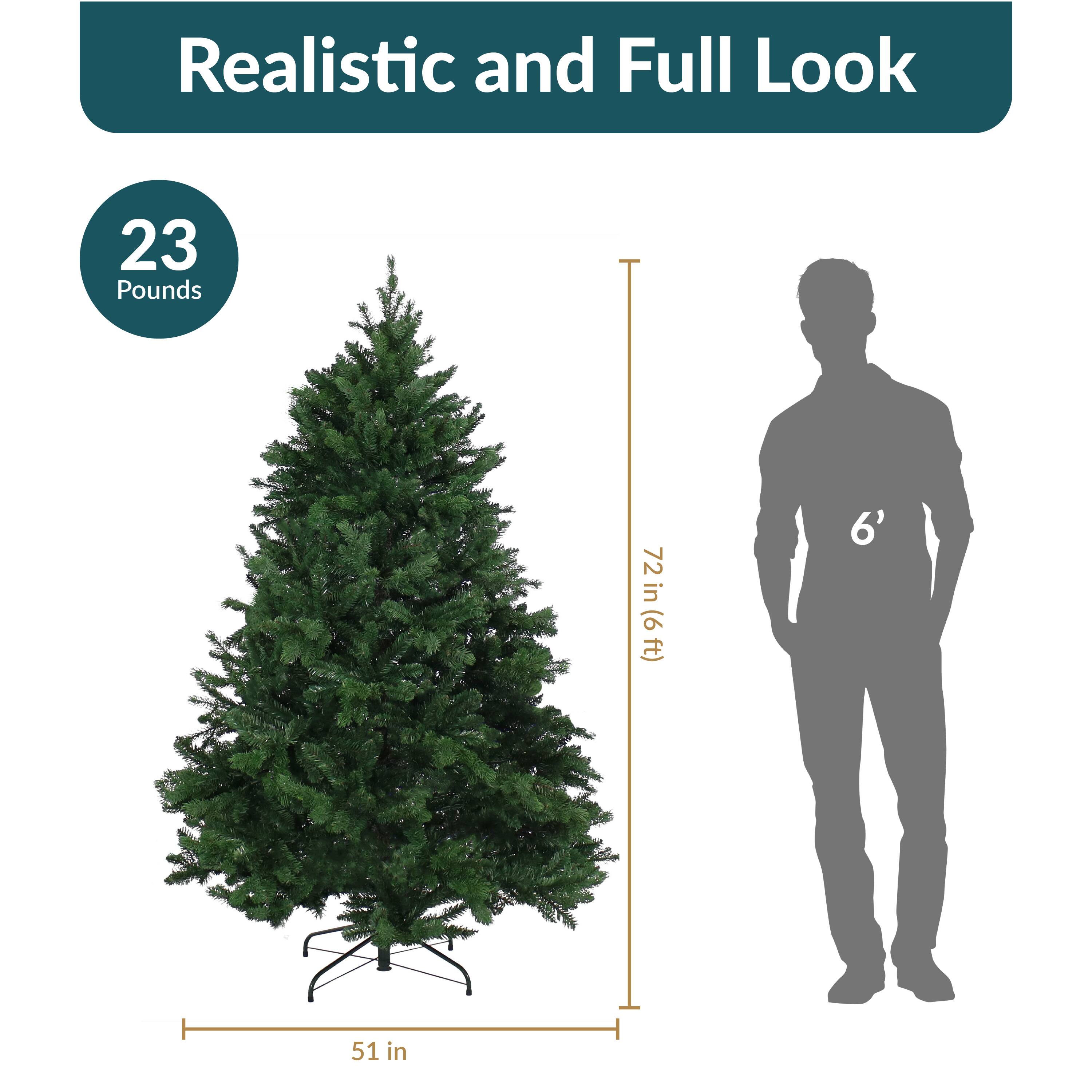 Realistic and Full Look

23 Pounds

72 in (6 ft)

51 in