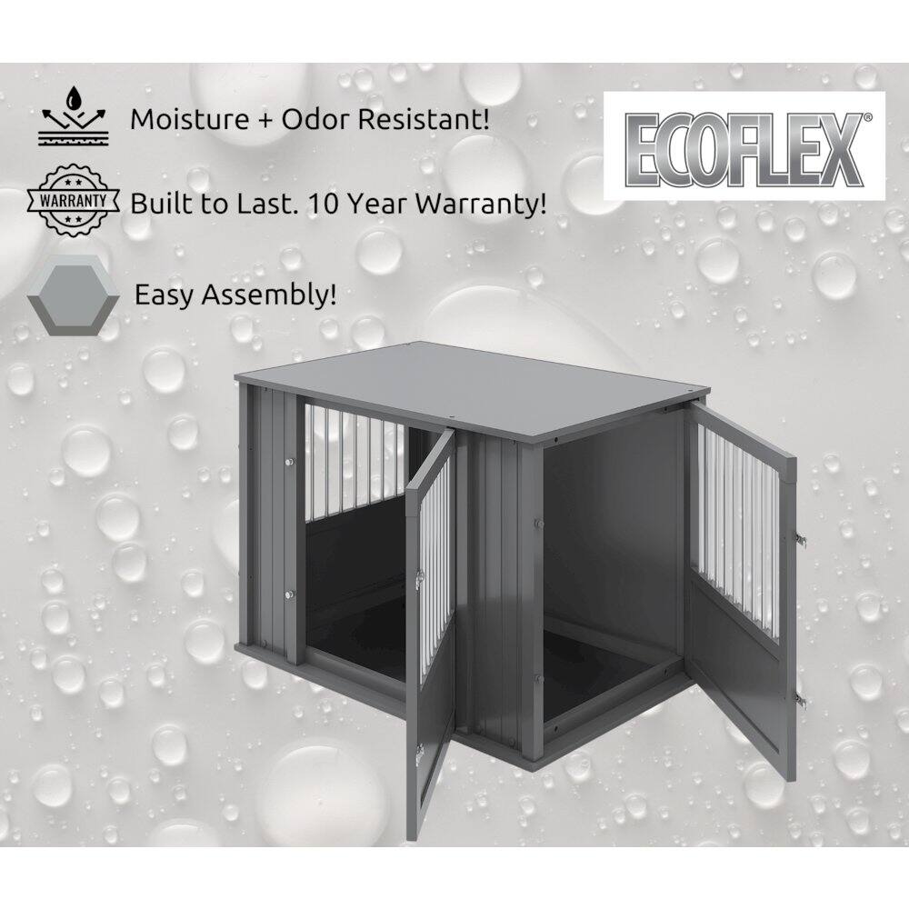 Moisture + Odor Resistant!  
ECOFLEX WARRANTY  
Built to Last. 10 Year Warranty!  
Easy Assembly!