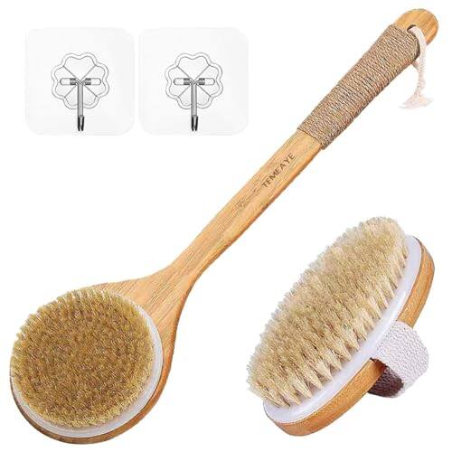 Front. Vulpecula Spade - Dry Brushing Body Brush Sets Wooden Handle Combined with Medium Strength Natural Bristles Gentle Exfoliator Remove.