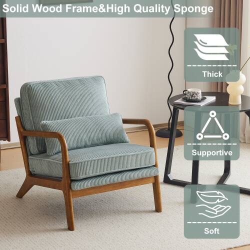 Solid Wood Frame & High Quality Sponge  
Thick  
Supportive  
Soft