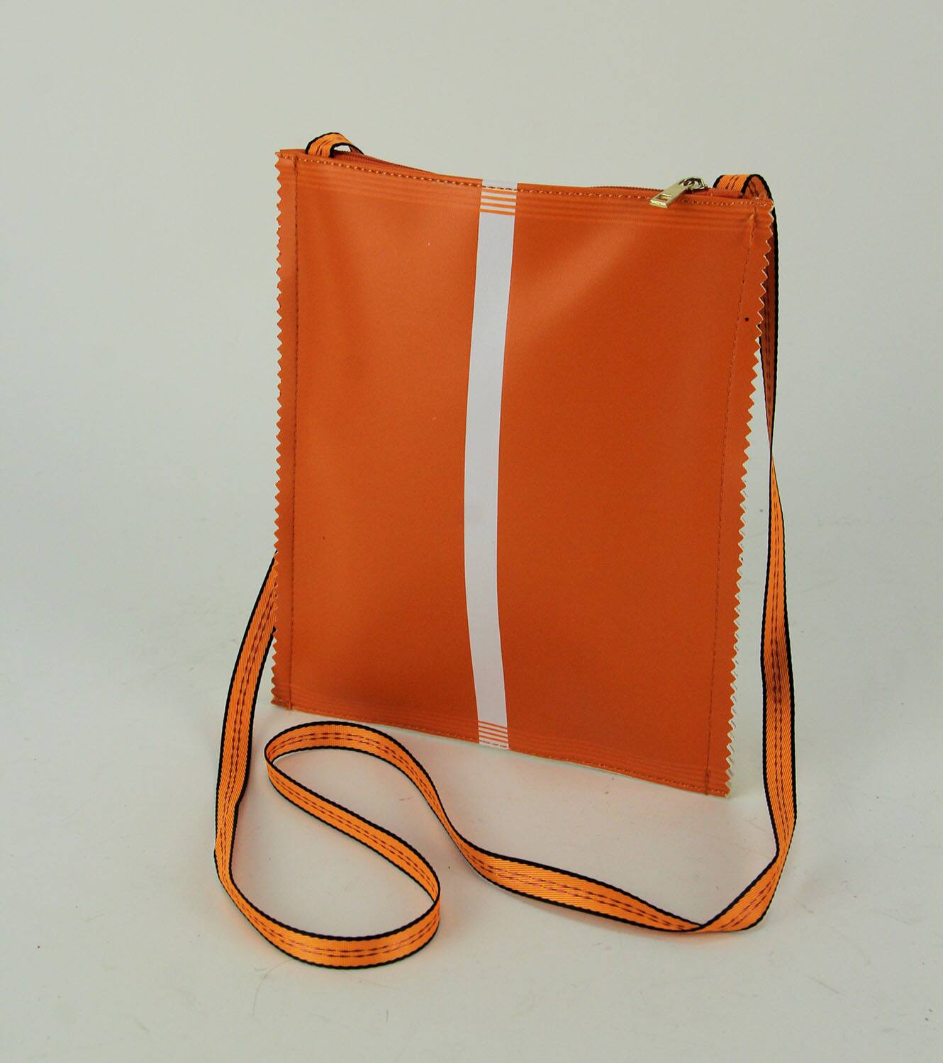 Alt View 1. Sleepyville Critters - Orange and Yellow Glittery Cheese Crunch Crossbody Bag Small - Orange.