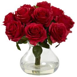 BreeBe - Rose Arrangement w/Vase - Red