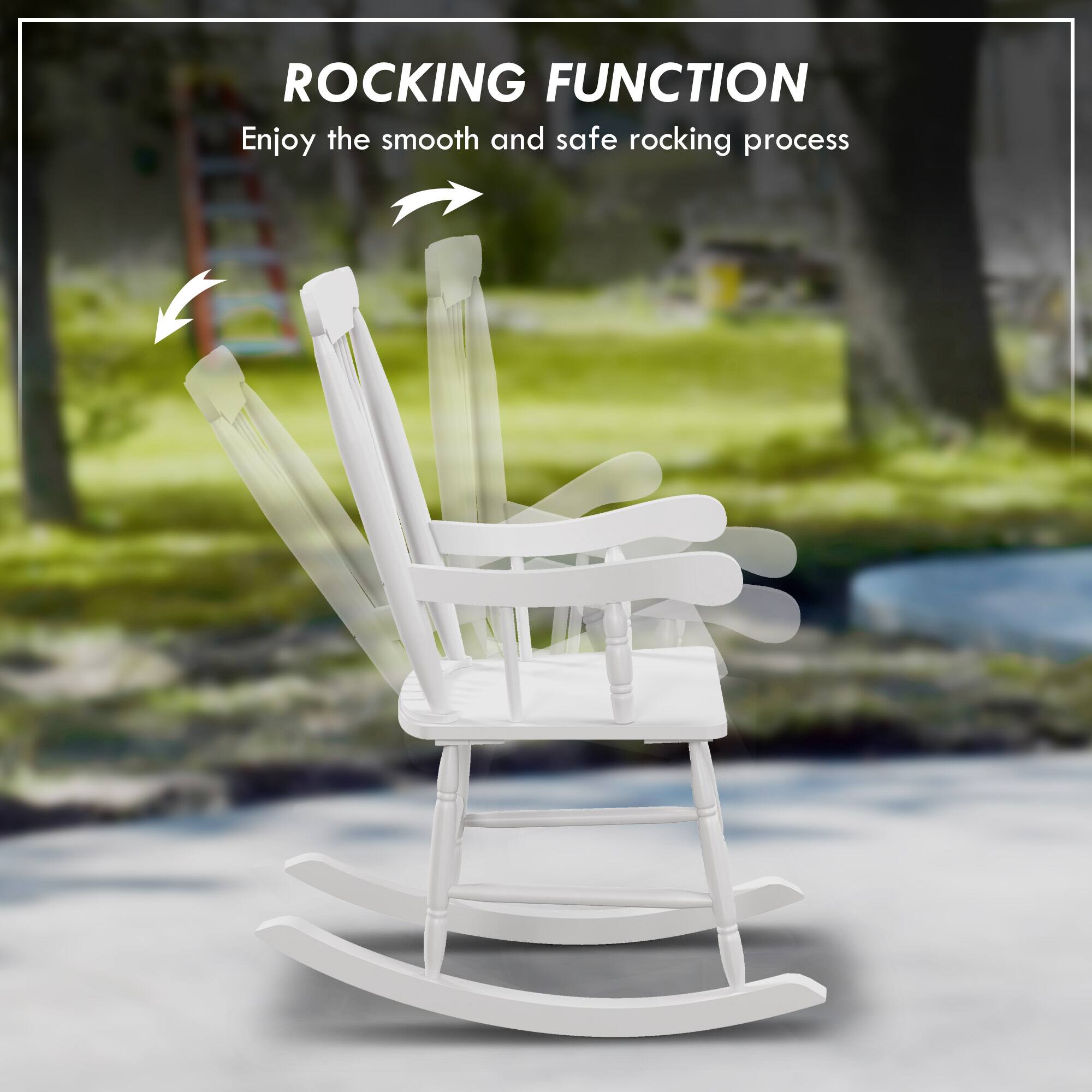 ROCKING FUNCTION  
Enjoy the smooth and safe rocking process