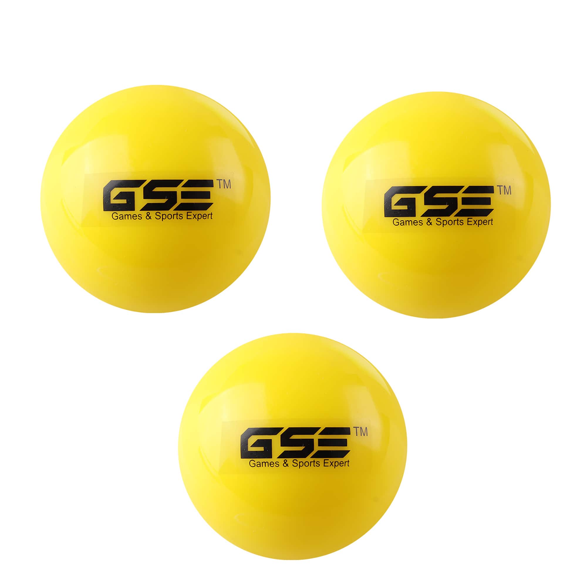 GSE Games & Sports Expert - 3-Pack 3" Weighted Baseballs,Weighted Softballs,Training Baseballs for All Skill Levels.(/12oz) - YELLOW
