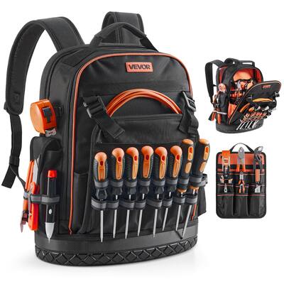 best backpack for laptop and tools SWISSGEAR Work Pack Pro Tool The Hyper Tough Black Tool Backpack is a practical way to organize and carry your tools VEVOR Tool Backpack, 64 Pockets,