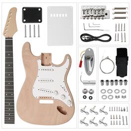 Winado - DIY 6 String 170 Style Electric Guitar Kits with Mahogany Body, W/Maple Neck, Shoulder Strap for Student Beginner