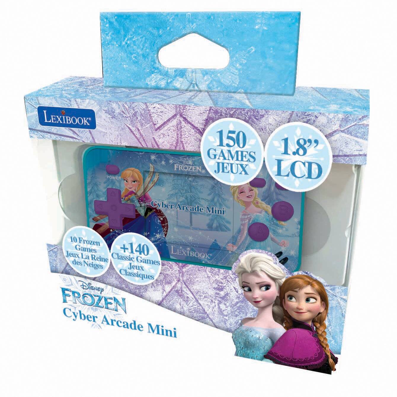 LEXIBOOK POWER 1.8" GAMES FROZEN, JEUX LCD Cyber Arcade Mini 10 Frozen Games +140 LEXTBOOK Jeux La Reine des Neiges Games Jeux Classiques Disney FROZEN Cyber Arcade Mini