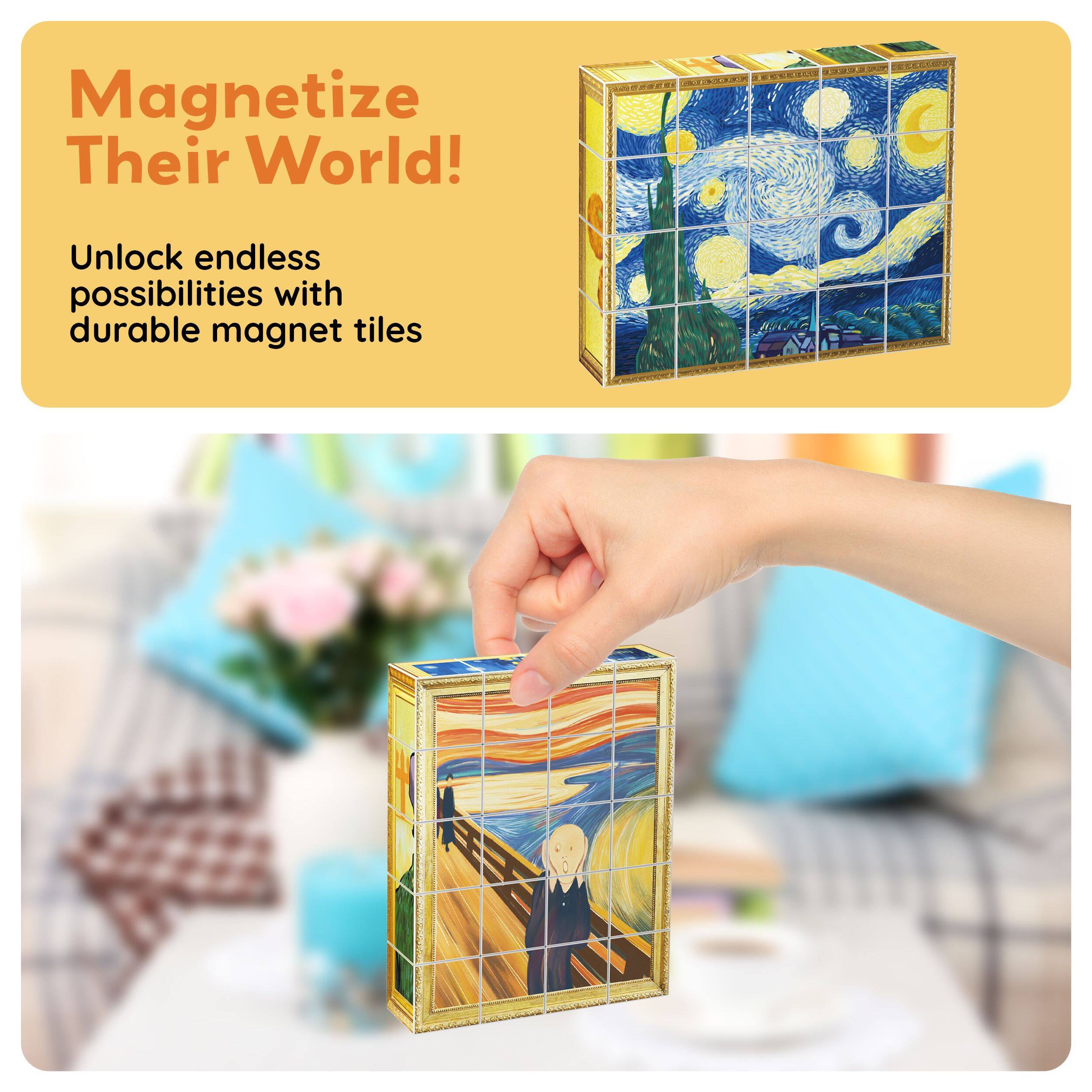 Magnetize Their World!  
Unlock endless possibilities with durable magnet tiles