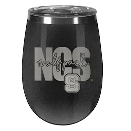 Great American Products - NC State Wolfpack 10oz. Onyx Wine Tumbler - Multicolor