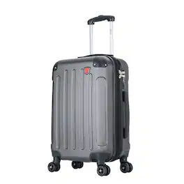 DUKAP - Intely Hardside Spinner Luggage 20" carry-on with integrated USB port - Gray