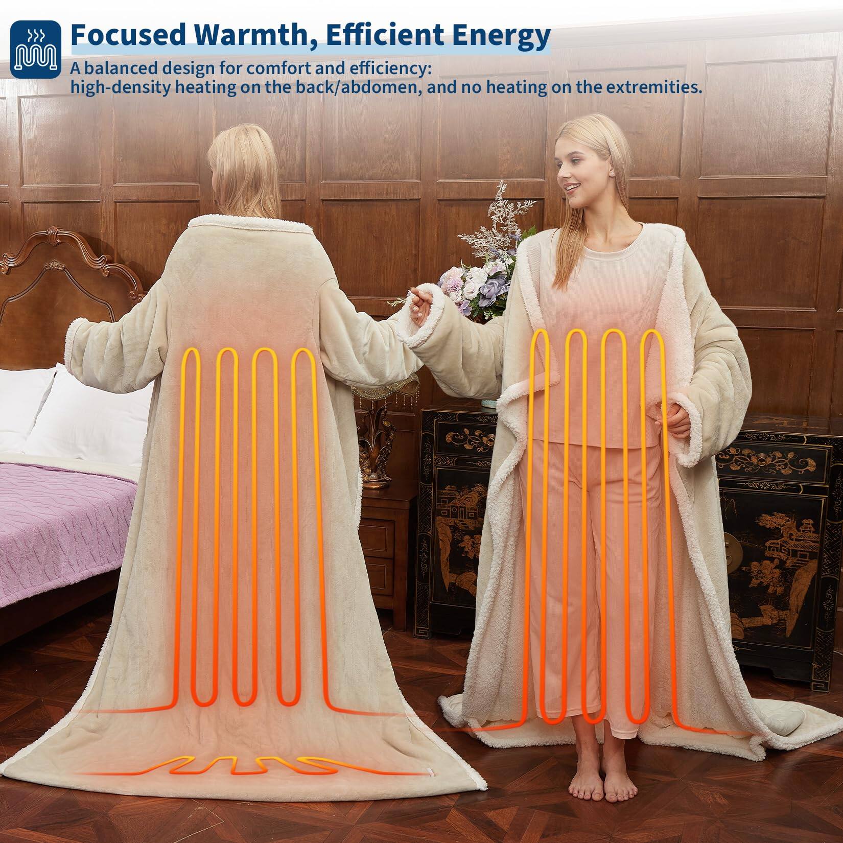 Focused Warmth, Efficient Energy

A balanced design for comfort and efficiency: high-density heating on the back/abdomen, and no heating on the extremities.