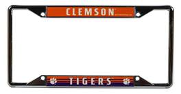 Rico Industries - Clemson Tigers Chrome EZ View License Plate Frame - Multi
