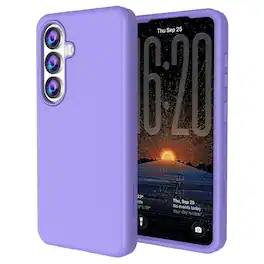Dteck - Rugged Case for Samsung Galaxy S26, Slim & Tough Pocket-Friendly Shockproof Protective Phone Cover - Light Purple
