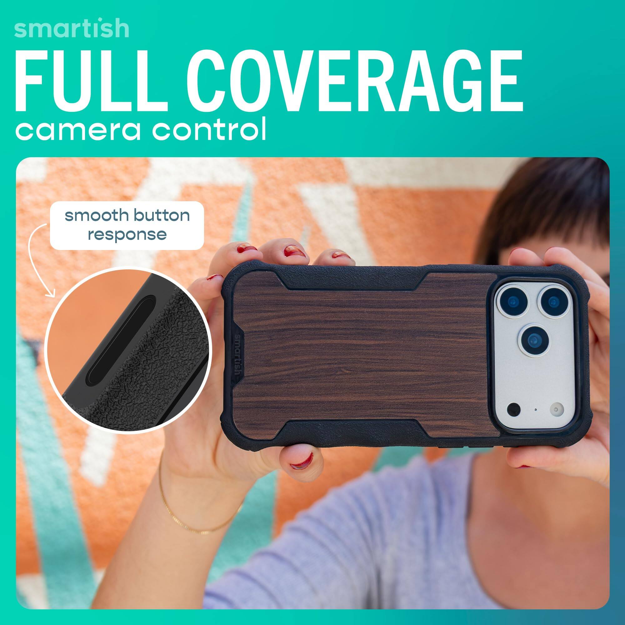 smartish FULL COVERAGE camera control  
smooth button response
