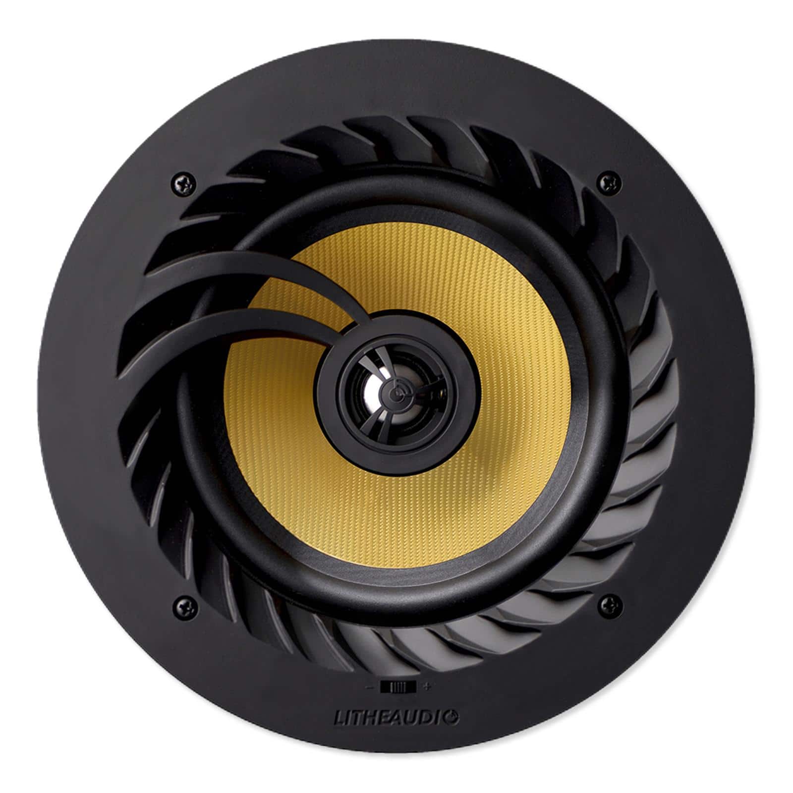 Lithe Audio - 6.5 In. 2-way Passive Slave Ceiling Speaker (Single) - Black