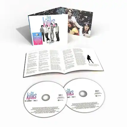 The Kinks
The Journey Part 2
Disc 1
The Kinks
Disc 2
The Kinks
n0000043641m5
AZGEN
SPMS
2 RNEY 1 PART 2
4090004304e
3 2 ESPTC
THE JOURNEY PART 1
IATS -oe
The Kinks
THE JOURNEY PART 2
PRODUCER
MARTIN CHAETAIN
OUT'S SALE
SEPARAN
DIM
FOE
RIEMAD
MANERA
TAEZL
AND ME
DANRO
PRODUCER
PURE
HIN
AUTHOR
PROE/ILS
A
NN
IERAA
L
CO
A
EMBNS
SERAA
LITURAN
MNU
THESINA
URENA
COM
