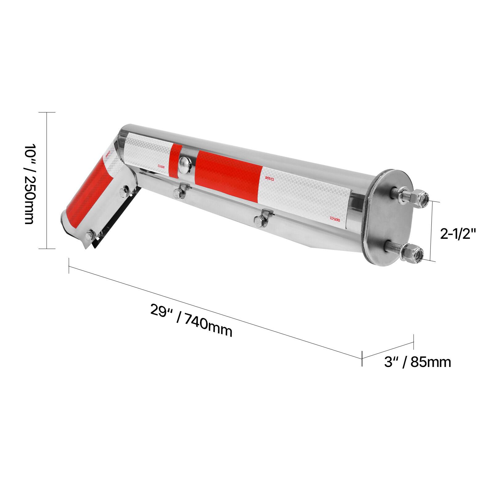 10" / 250mm  
2-1/2"  
29" / 740mm  
3" / 85mm