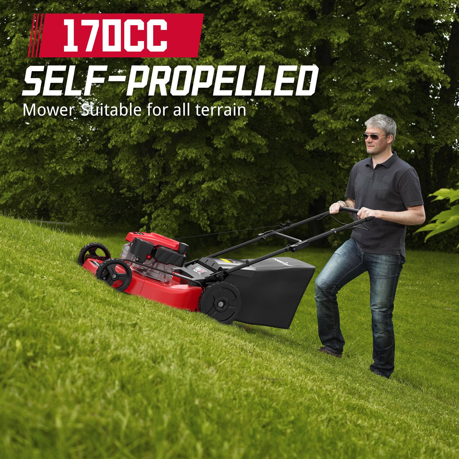 170CC SELF-PROPELLED Mower Suitable for all terrain
