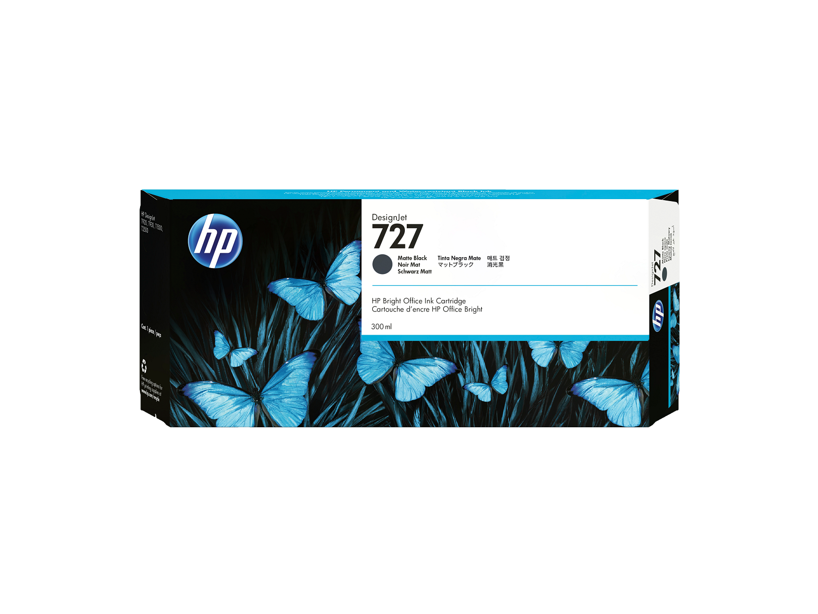 HP - 727 300-ml Matte Black DesignJet Ink Cartridge, C1Q12A