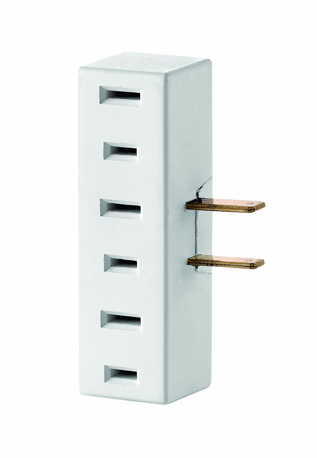 Leviton - 65 15 Amp 125V 3-Outlet Non-Grounding Adapter - Image