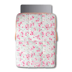Front. Sonix - Sonix Cottage Floral Puffy Laptop Sleeve - Multi.