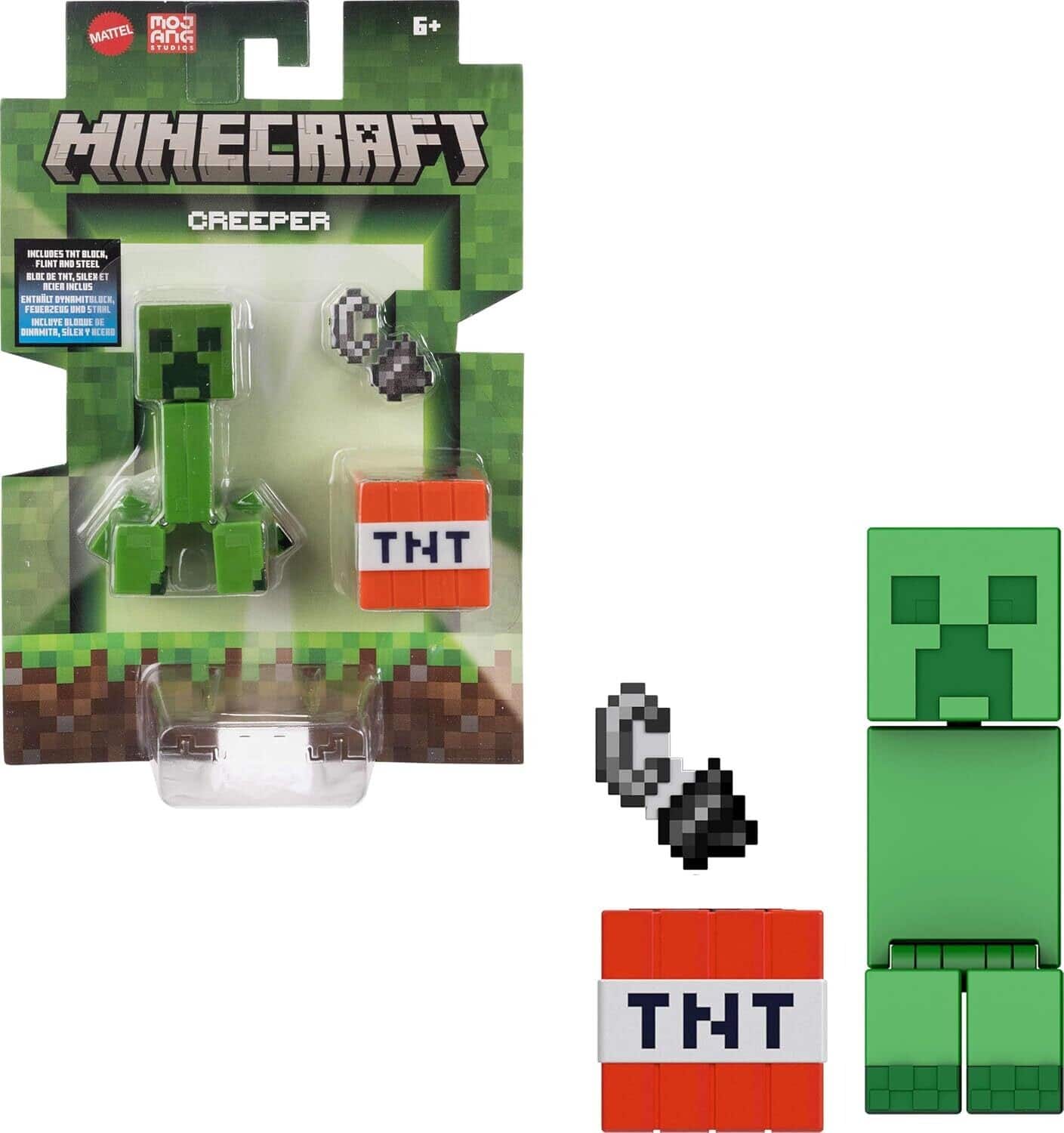 Minecraft 3.25'' Creeper Figure with Accessories - COLLECTABLES - Mattel