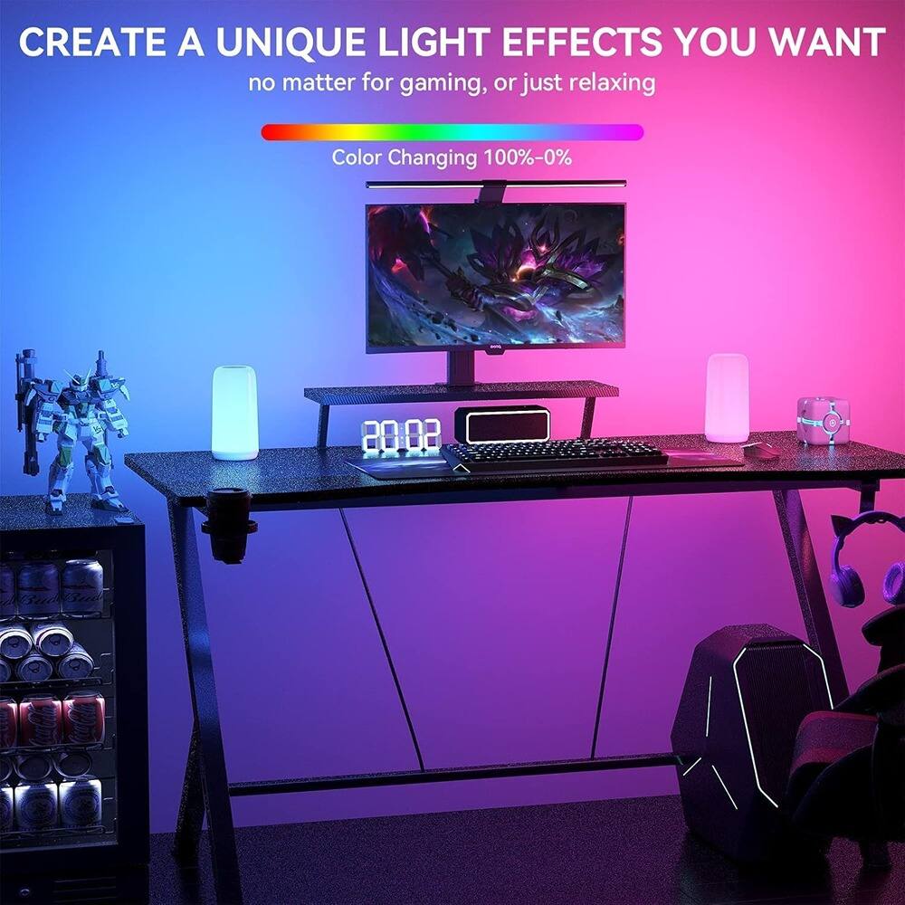 CREATE A UNIQUE LIGHT EFFECTS YOU WANT  
no matter for gaming, or just relaxing  

Color Changing 100%-0%