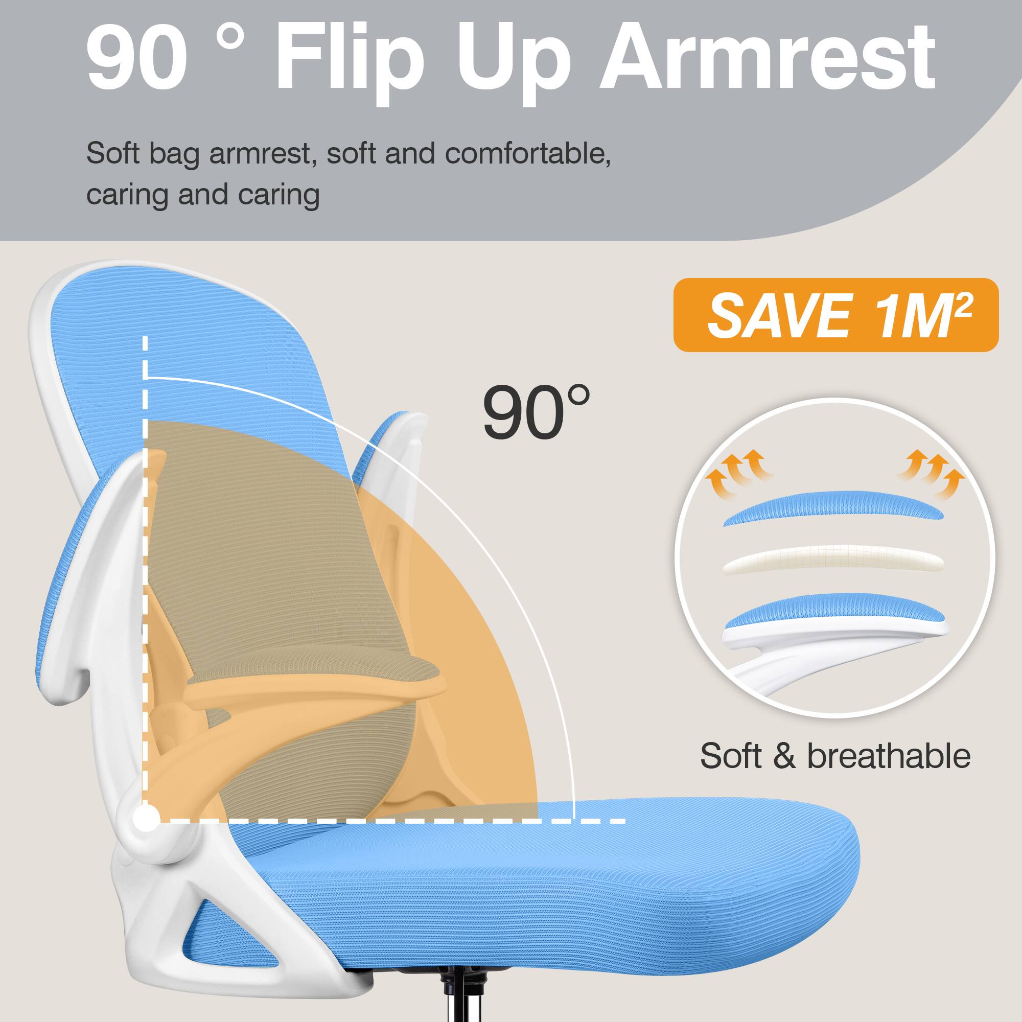 90° Flip Up Armrest

Soft bag armrest, soft and comfortable, caring and caring

SAVE 1M²

Soft & breathable