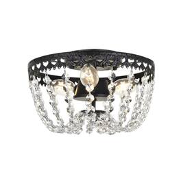Elegant Lighting - Kylie 10 inch flush mount in - Black