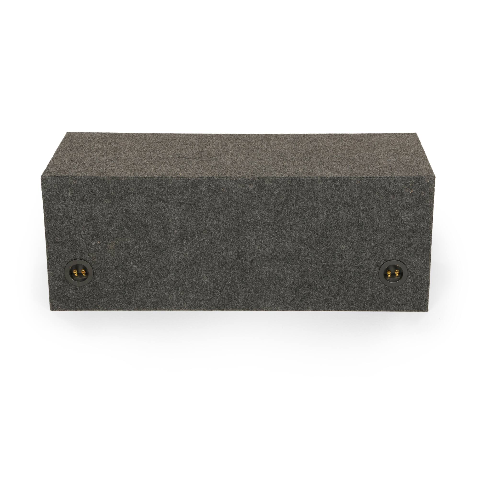 Alt View 3. QPower - QPower QBASS Dual 12 Inch Car Audio Subwoofer Enclosure Box, Charcoal (2 Pack) - Charcoal Black.