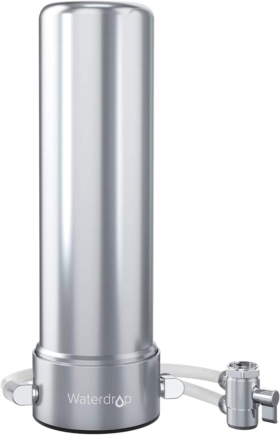 Front. Waterdrop - Waterdrop WD-CTF-02 Water Filter for Sink Faucet, NSF/ANSI 42 Certified Countertop Water Filter System - Silver.