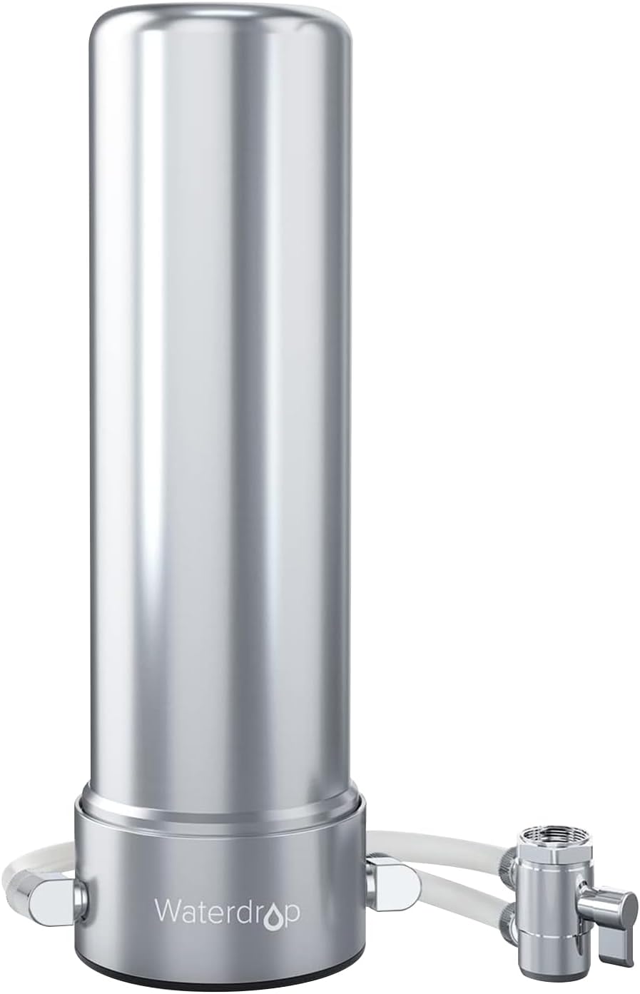 Waterdrop - WD-CTF-02 Water Filter for Sink Faucet, NSF/ANSI 42 Certified Countertop Water Filter System - Silver
