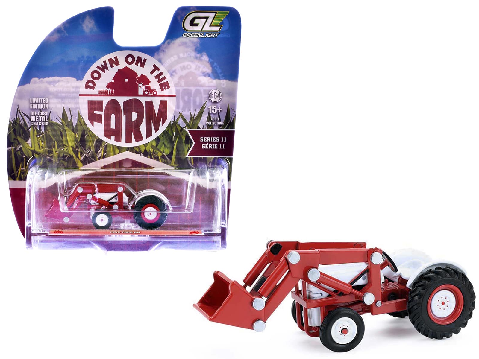 "1952 Ford 8N Tractor Red and White ""Down on the Farm"" Series 11 1/64 Diecast Model by Greenlight" price history on PriceWatchPro