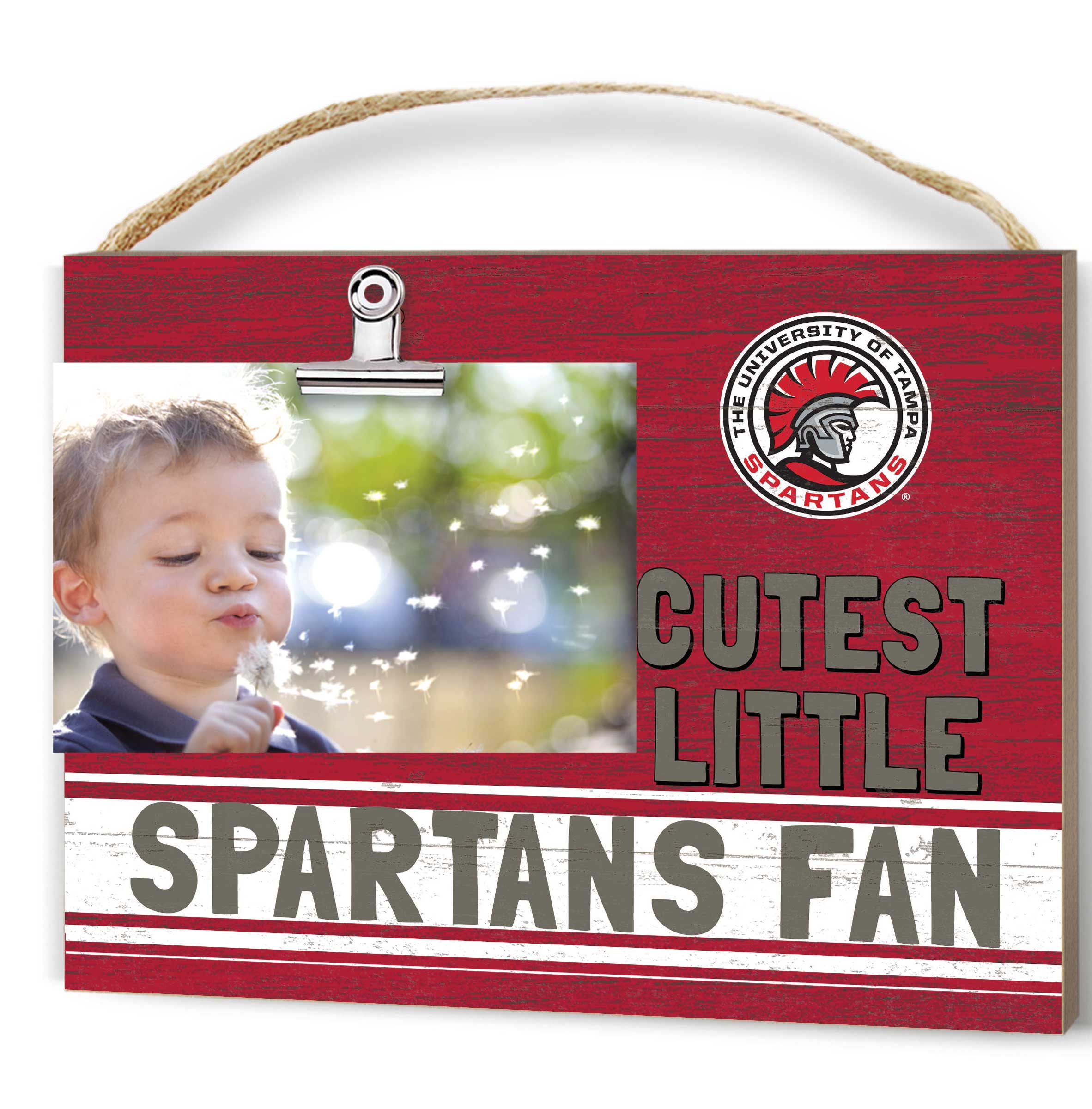 Red University of Tampa Spartans 8'' x 10'' Cutest Little Team Logo Clip Photo Frame