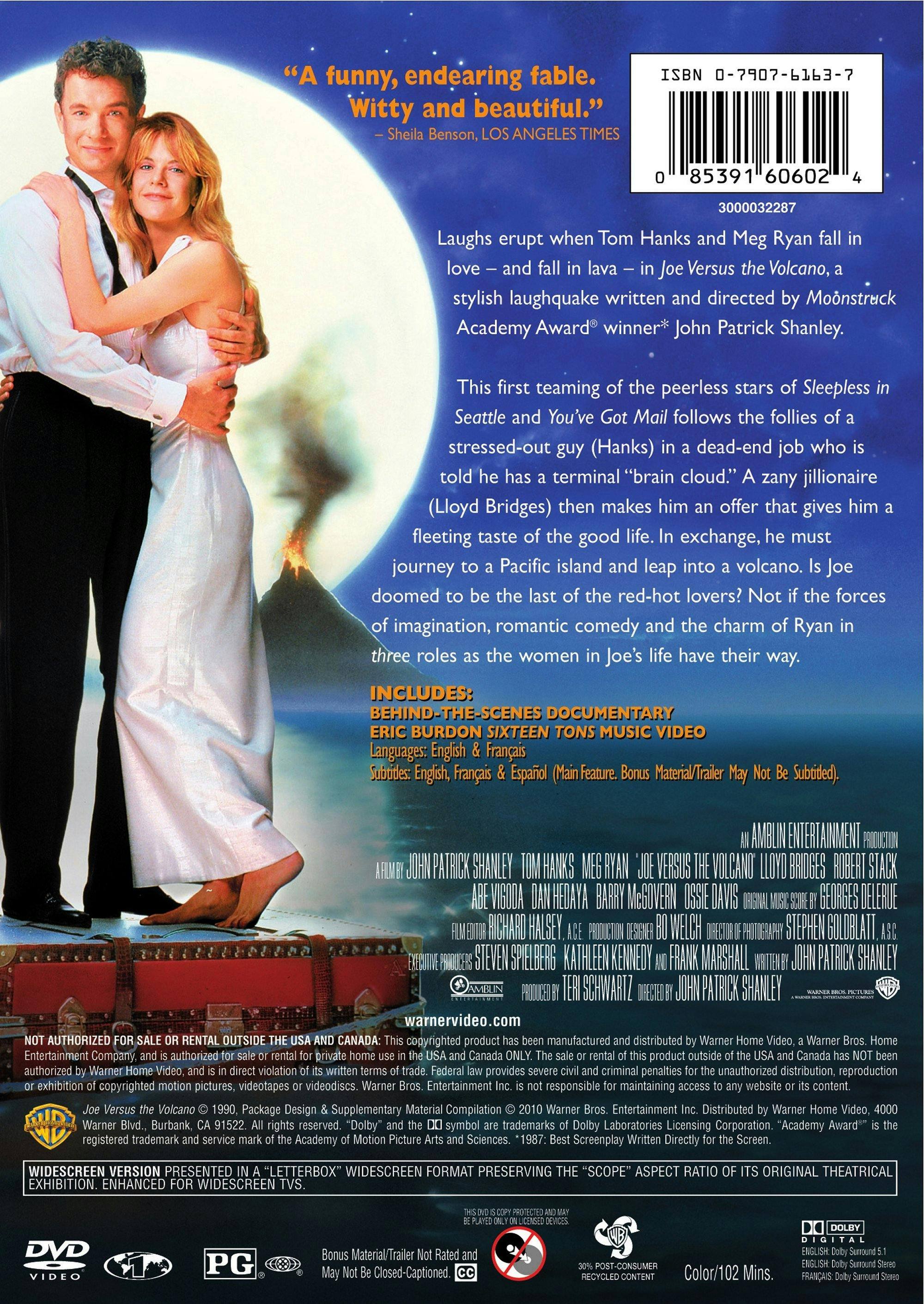 Angle. Joe Versus the Volcano (DVD Widescreen) [DVD].